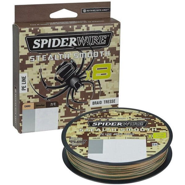 SPIDERWIRE FIR TEXTIL STEALTH SMOOTH 8 CAMO 015MM/16,5KG/150M