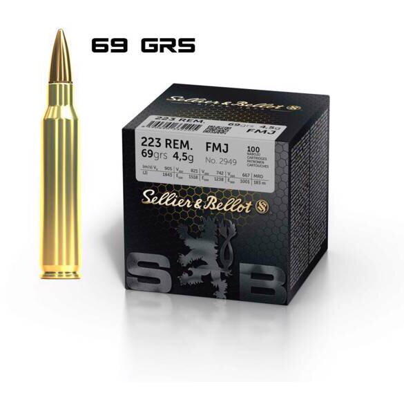 SELLIER & BELLOT CARTUS 223REM/FMJ/4,5G 100BUC/BOX