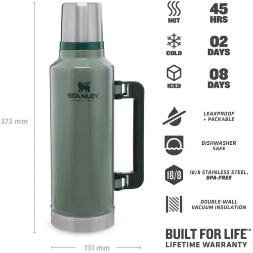 STANLEY TERMOS INOX HAMMERTONE GREEN 1900ML