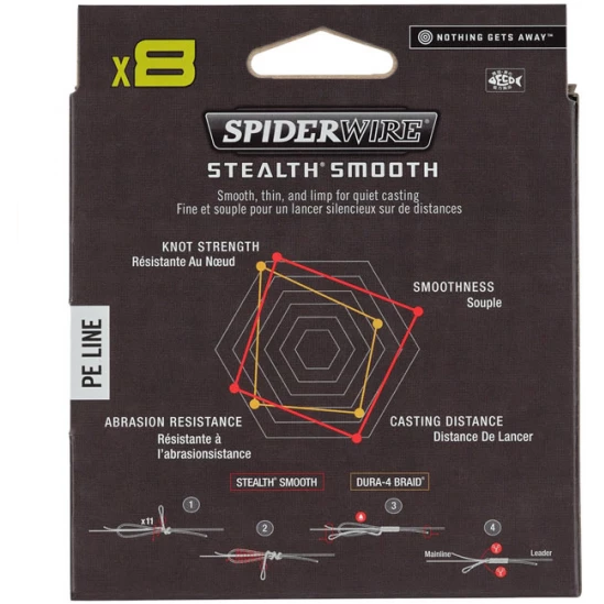 SPIDERWIRE FIR TEXTIL STEALTH SMOOTH 8 TRANSLUCENT 009MM/7,5KG/150M