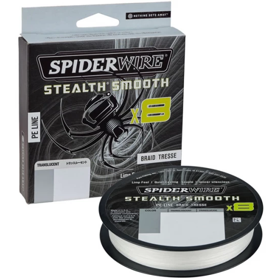 SPIDERWIRE FIR TEXTIL STEALTH SMOOTH 8 TRANSLUCENT 015MM/16,5KG/150M