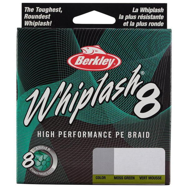 BERKLEY FIR TEXTIL WHIPLASH 8 PE GREEN 006MM/10,7KG/150M