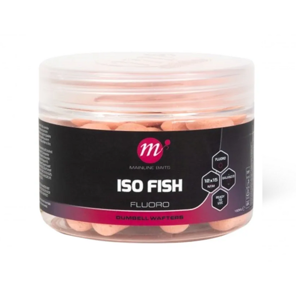 MAINLINE WAFTERS ISO FISH FLUORO DUMBELL PINK 12X15MM