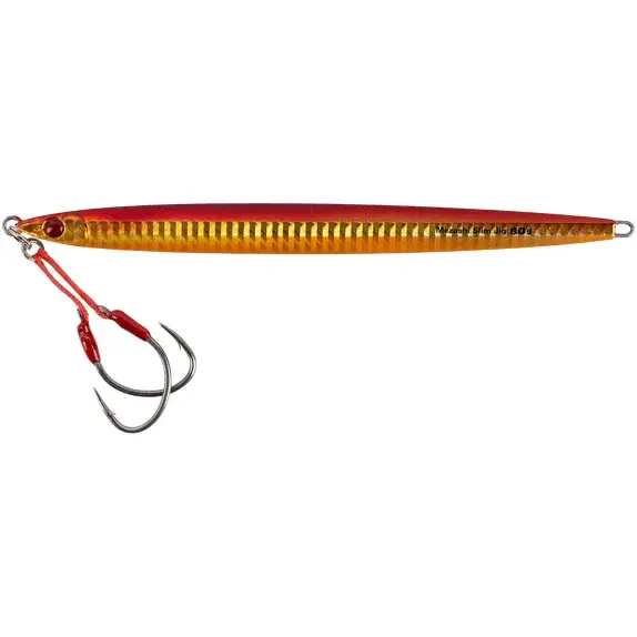 MUSTAD JIG MEZASHI SLIM RED GOLD GLOW 40G/12,8CM