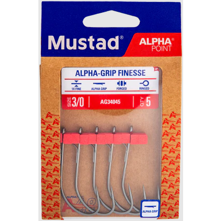 MUSTAD ALPHA GRIP FINESSE 8BUC/PL