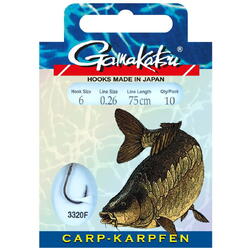 CARLIG BOOKLET CARP BLACK 3320F NR4/028MM/75CM 10BUC/PL