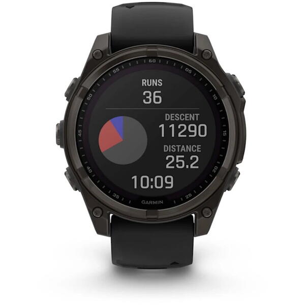 GARMIN CEAS FENIX 8 SOLAR SAPPHIRE CARBON GREY TI/BLACK 47MM EM