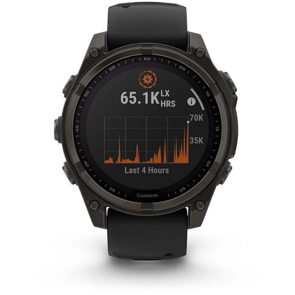 GARMIN CEAS FENIX 8 SOLAR SAPPHIRE CARBON GREY TI/BLACK 47MM EM