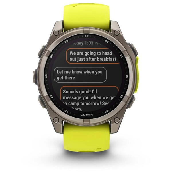 GARMIN CEAS FENIX 8 SOLAR SAPPHIRE YELLOW/GRAPHITE  47MM EMEA