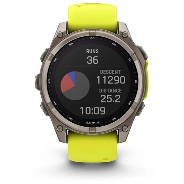 GARMIN CEAS FENIX 8 SOLAR SAPPHIRE YELLOW/GRAPHITE  47MM EMEA