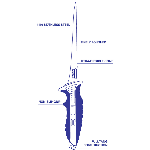 MUSTAD CUTIT ULTRA FLEX FILLET 20,3CM +TEACA