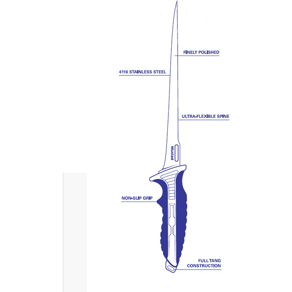 MUSTAD CUTIT ULTRA FLEX FILLET 23CM +TEACA