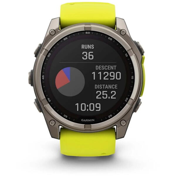 GARMIN CEAS FENIX 8 SOLAR SAPPHIRE YELLOW/GRAPHITE TI/BLACK 51MM EMEA