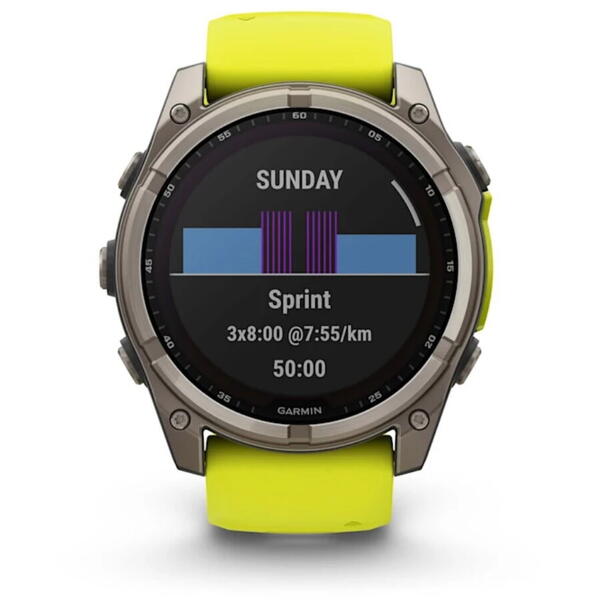 GARMIN CEAS FENIX 8 SOLAR SAPPHIRE YELLOW/GRAPHITE TI/BLACK 51MM EMEA