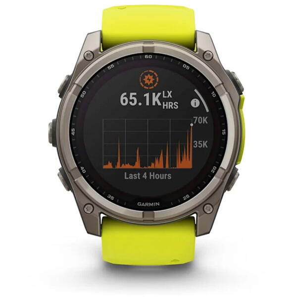 GARMIN CEAS FENIX 8 SOLAR SAPPHIRE YELLOW/GRAPHITE TI/BLACK 51MM EMEA