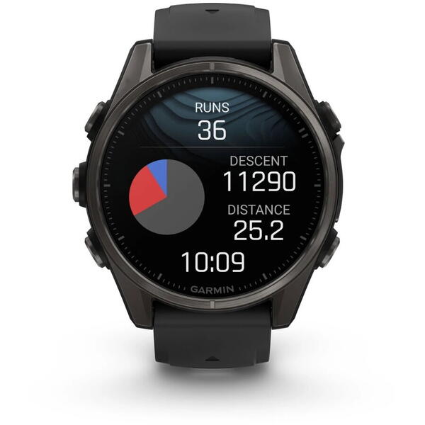 GARMIN CEAS FENIX 8 AMOLED SAPPHIRE TI/BLACK BLACK/PEBBLE GRAY 43MM EMEA