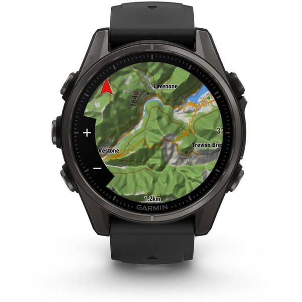 GARMIN CEAS FENIX 8 AMOLED SAPPHIRE TI/BLACK BLACK/PEBBLE GRAY 43MM EMEA