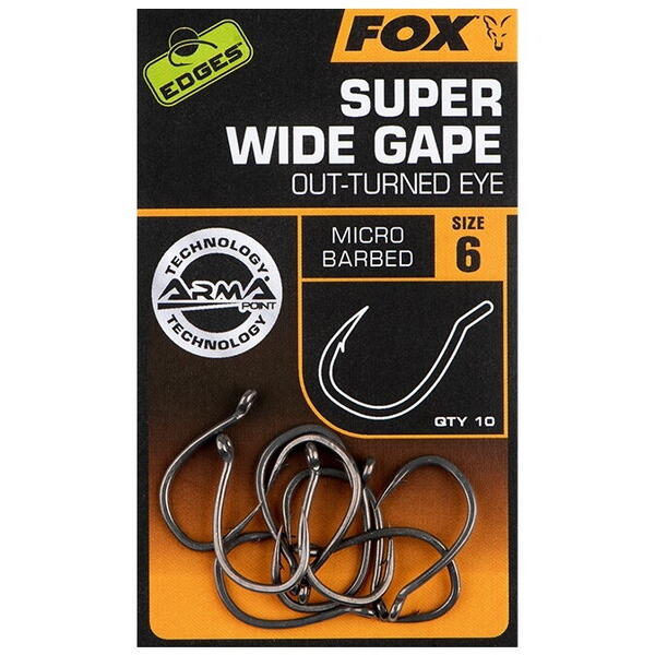 FOX EDGES ARMAPOINT SUPER WIDE GAPE NR.5/10BUC