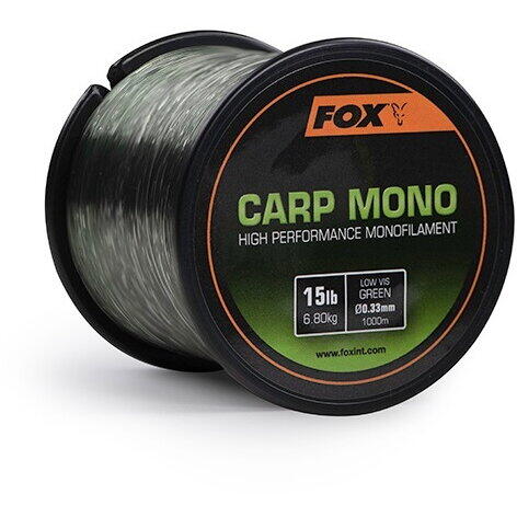 FOX MONOFILAMENT CARP LOW VIS GREEN 030MM/5,5KG/1000M