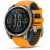 GARMIN CEAS FENIX 8 AMOLED SAPPHIRE SPARK ORANGE/GRAPHITE TI/BARE 47MM EMEA