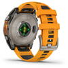 GARMIN CEAS FENIX 8 AMOLED SAPPHIRE SPARK ORANGE/GRAPHITE TI/BARE 47MM EMEA