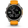 GARMIN CEAS FENIX 8 AMOLED SAPPHIRE SPARK ORANGE/GRAPHITE TI/BARE 47MM EMEA