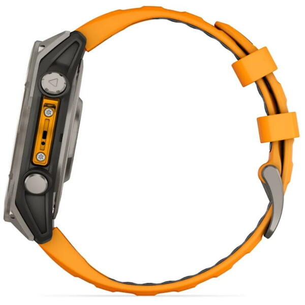 GARMIN CEAS FENIX 8 AMOLED SAPPHIRE SPARK ORANGE/GRAPHITE TI/BARE 47MM EMEA