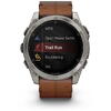 GARMIN CEAS FENIX 8 AMOLED SAPPHIRE TITAN CUREA DIN PIELE BLACK/CHESTNUT 51MM EMEA