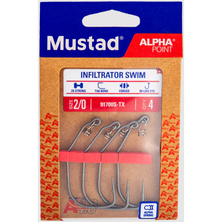 MUSTAD CARLIG OFFSET INFILTRATOR SWIM 3BUC/PL