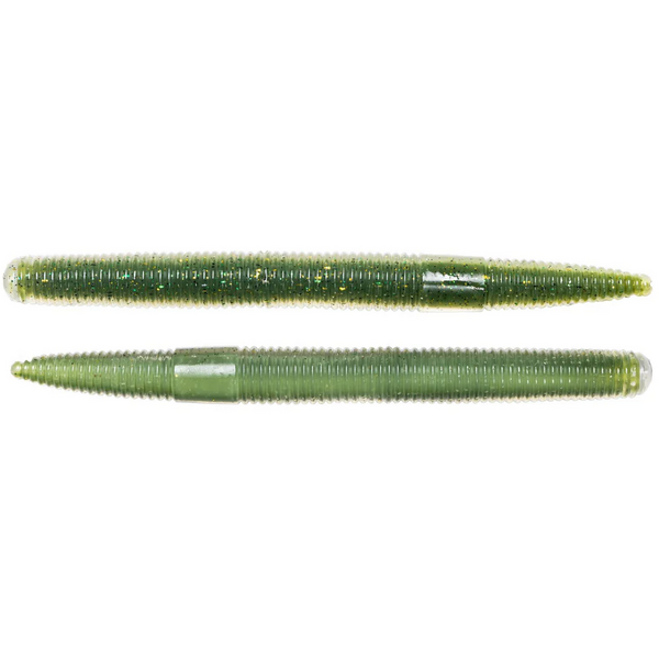 LIVE TARGET STICK WORM 12,5CM/12,7G GREEN/CREAM 8BUC/PL