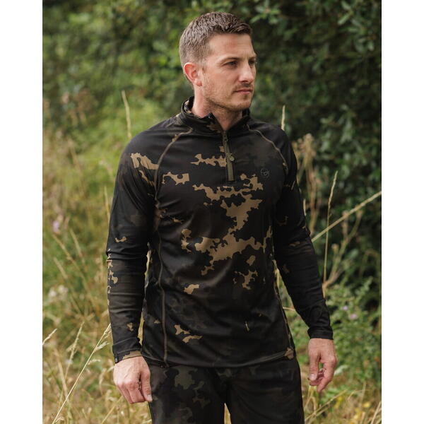 KORDA BLUZA KOOL ZIP JERSEY DARK CAMO UPF50+ MAR.S