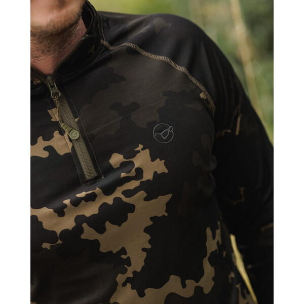 KORDA BLUZA KOOL ZIP JERSEY DARK CAMO UPF50+ MAR.S