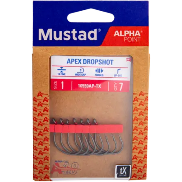 MUSTAD CARLIG WIDE DROPSHOT TITAN 7BUC/PL