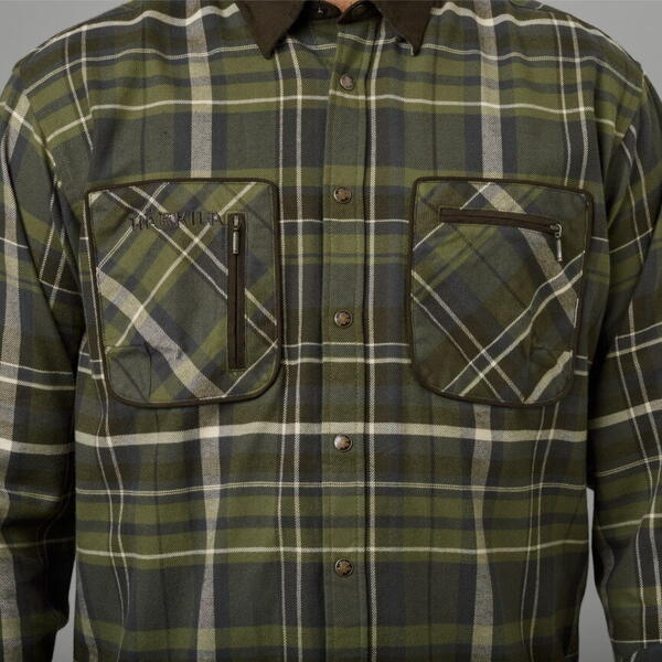 HARKILA CAMASA OLIVE CHECK MAR.XL