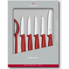 VICTORINOX SET CUTITE SWISS CLASSIC PARING KNIVES ROSU 5BUC+DECOJITOR