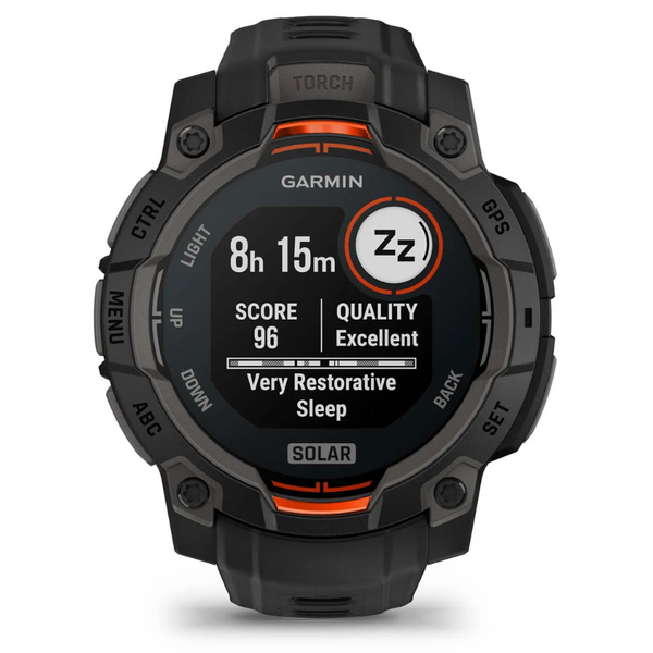 GARMIN CEAS INSTINCT.3 SOLAR BLACK CUREA NEAGRA 45MM