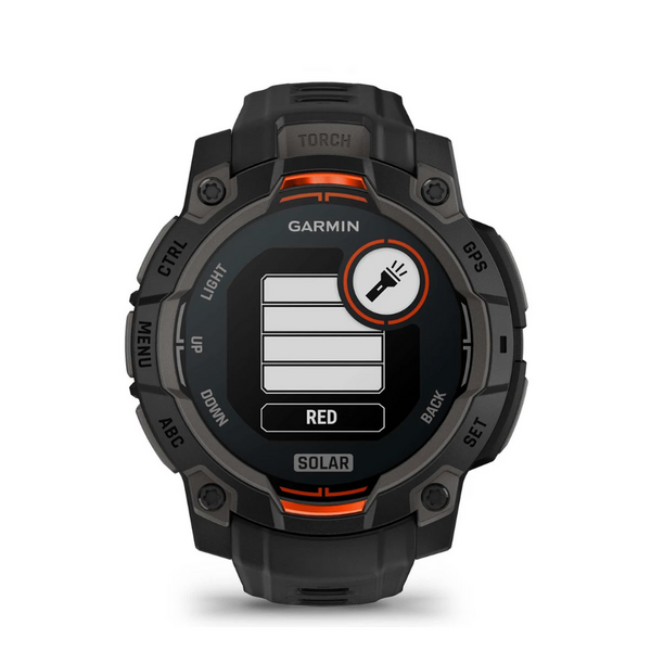 GARMIN CEAS INSTINCT.3 SOLAR BLACK CUREA NEAGRA 45MM