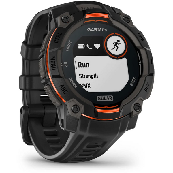 GARMIN CEAS INSTINCT.3 SOLAR BLACK CUREA NEAGRA 45MM