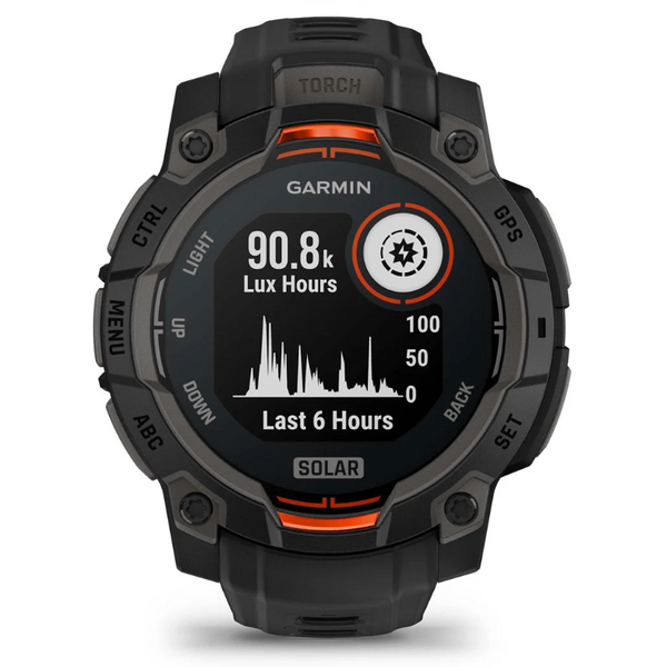 GARMIN CEAS INSTINCT.3 SOLAR BLACK CUREA NEAGRA 45MM