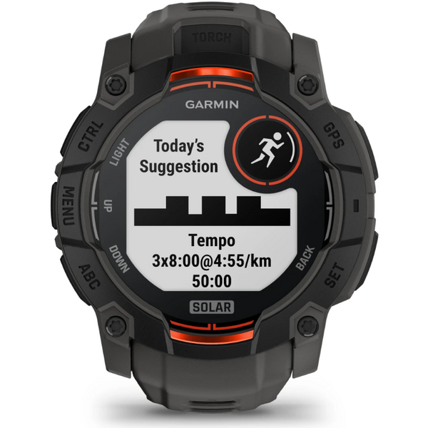 GARMIN CEAS INSTINCT.3 SOLAR BLACK CUREA CHARCOAL 50MM