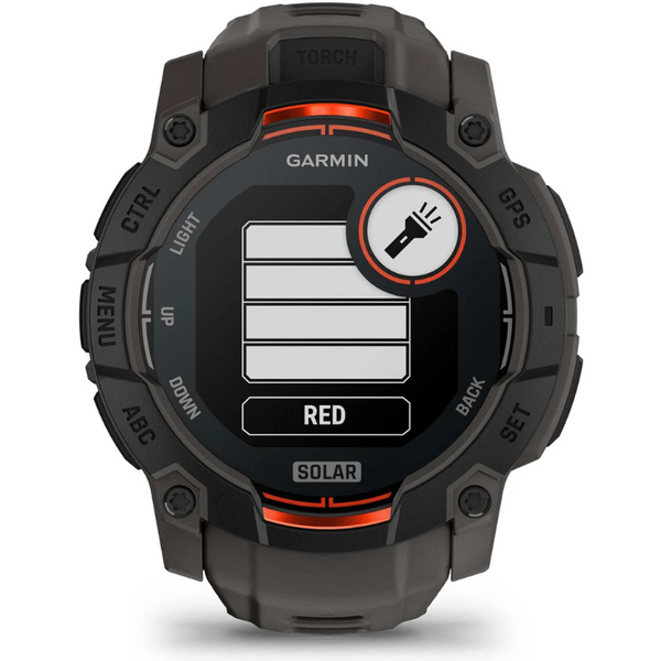 GARMIN CEAS INSTINCT.3 SOLAR BLACK CUREA CHARCOAL 50MM