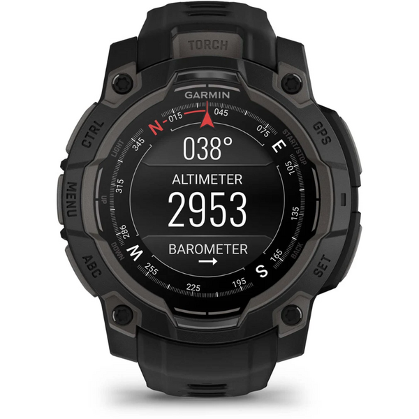 GARMIN CEAS INSTINCT.3 AMOLED BLACK CUREA NEAGRA 45MM