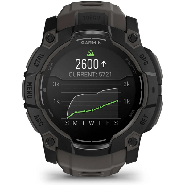 GARMIN CEAS INSTINCT.3 AMOLED BLACK CUREA CHARCOAL 50MM