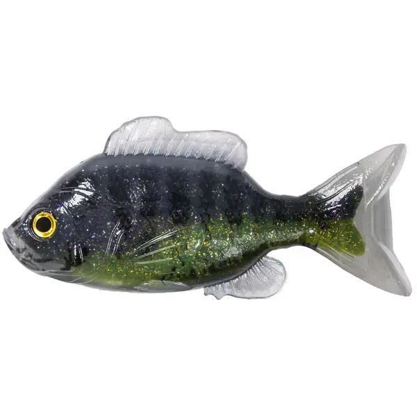 LIVE TARGET NALUCA SUNFISH UNRIGGED 11CM BLACK/GREEN 2BUC/PL