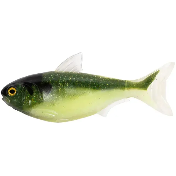 LIVE TARGET SHAD UNRIGGED 11,5CM/11,5G GREEN/CREAM 3BUC/PL