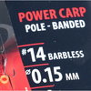 GAMAKATSU MONT.POWER CARP POLE BANDED NR.10/0,17MM/20CM 8BUC/PL