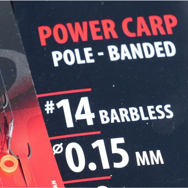 GAMAKATSU MONT. POWER CARP POLE BANDED NR.16/0,14MM/20CM 8BUC/PL