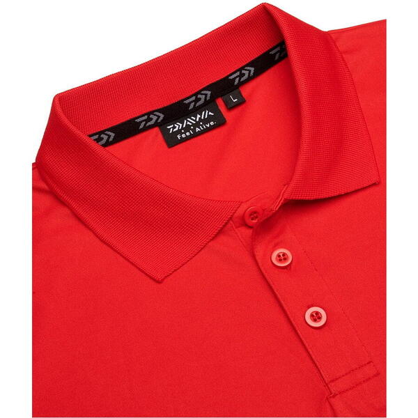 DAIWA TRICOU POLO RED MAR.XL