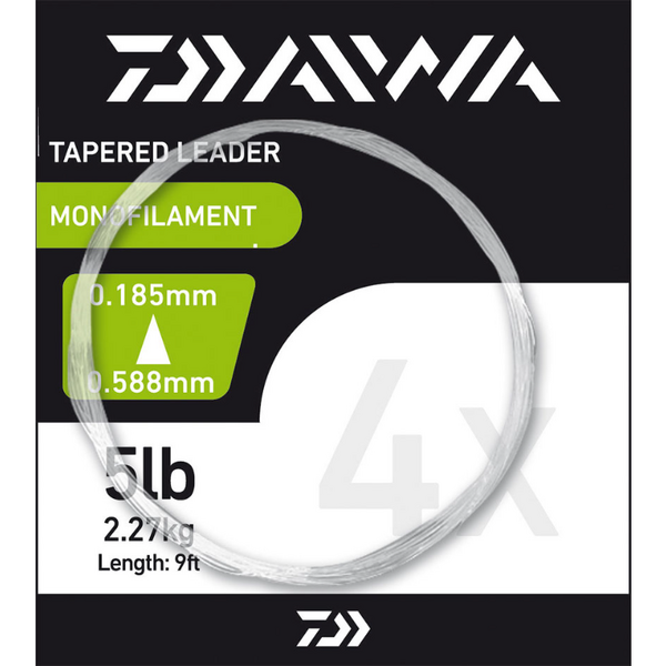 DAIWA FIR TAPERED MONO LEADER 0,54MM/5LB/0,185MM