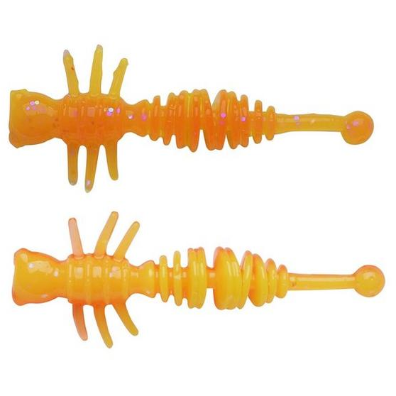 BERKLEY NALUCA POWER LARVAE 4CM FLUO ORANGE/SUNSHINE YELLOW 12BUC/PL